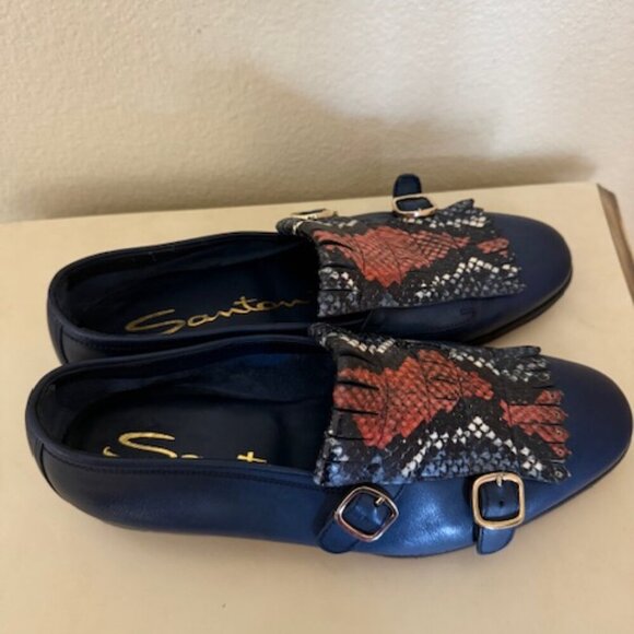 Santoni double-buckled moccasins - Picture 2 of 5